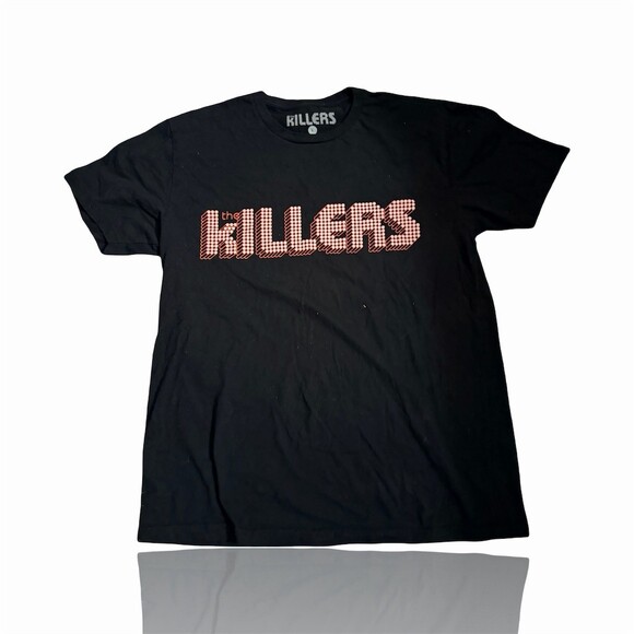 The Killers Other - The Killers T-Shirt Mens L Black Dots Logo Graphic Indie Rock Band Tee